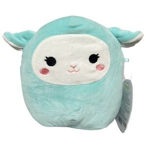 1 Squishmallow Blue Lamb, 7.5 Inch Plush Toy, Jacob, Aqua Blue, For 3+ Years Old